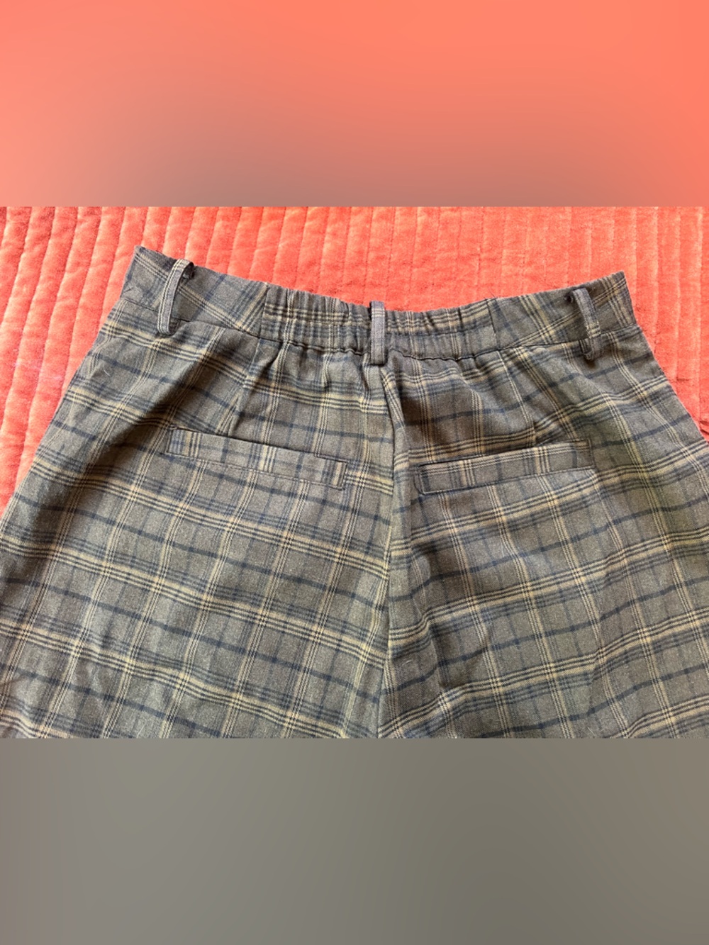 Disturbia Green and Black Plaid High-Waist Trousers - Picture 6 of 7